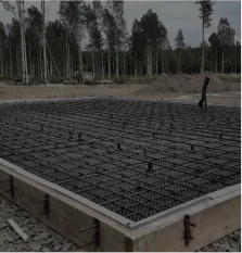 Заливка фундамента